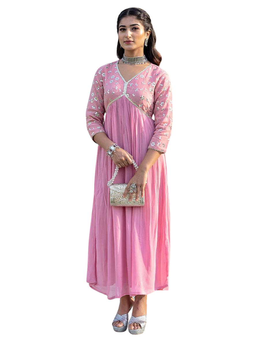 Cotton Printed Kurta with Coordinated Palazzo and Dupatta for Women(XL)