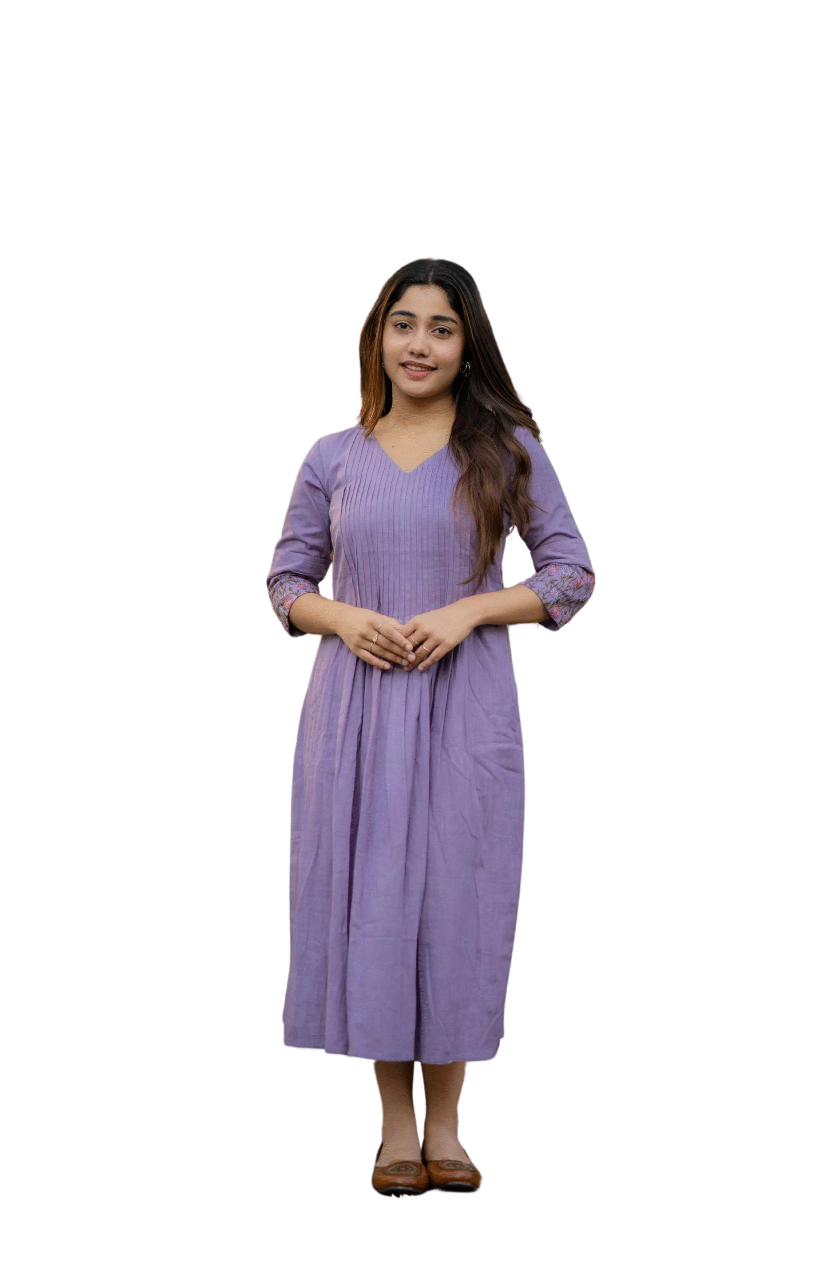 Modern Ethnic Vibes ? Embroidered Cotton Slub Kurta Set for Women (XL)